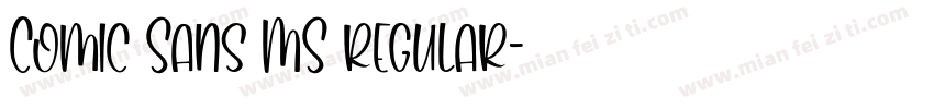 Comic Sans MS regular字体转换